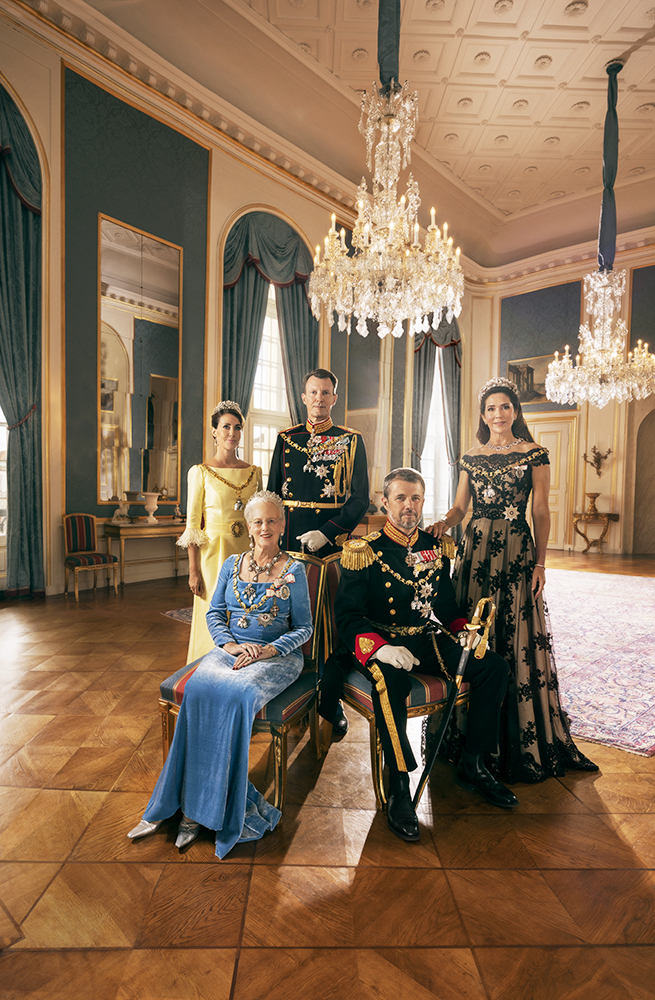 Queen Margrethe 2., The Crown Prince Frederik , The Crown Princess Mary, Prins Joacim and Princess Marie